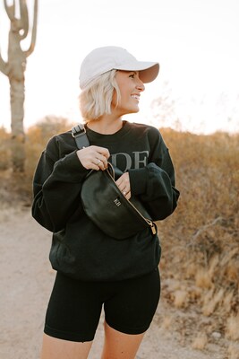 Leather crossbody fanny pack hot sale